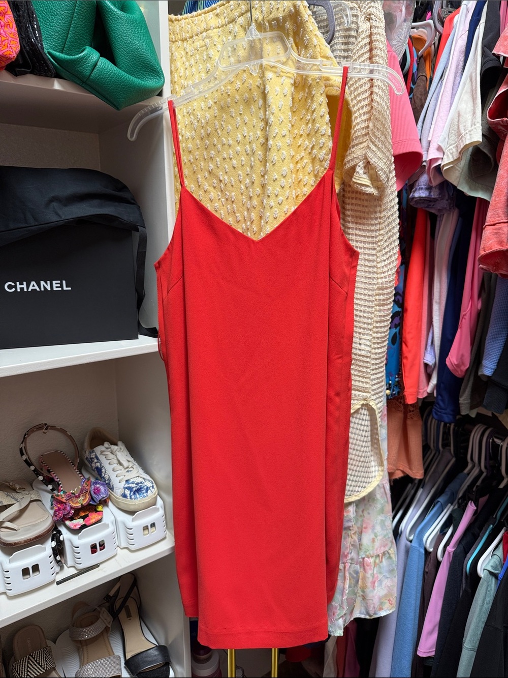 Trina Turk Red Spaghetti-Strap Mini Dress